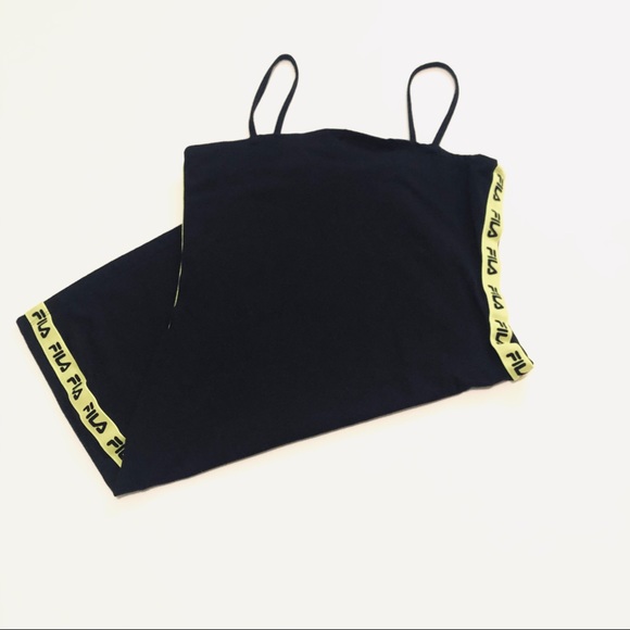 FILA UO BLACK & GREEN SIDE TAPE BODY CON DRESS - Picture 6 of 11